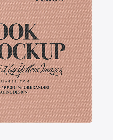 Book W  Fabric Cover Mockup   Top View PSD #3