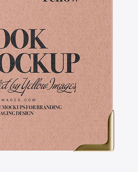 Book W  Fabric Cover Mockup   Top View PSD #4