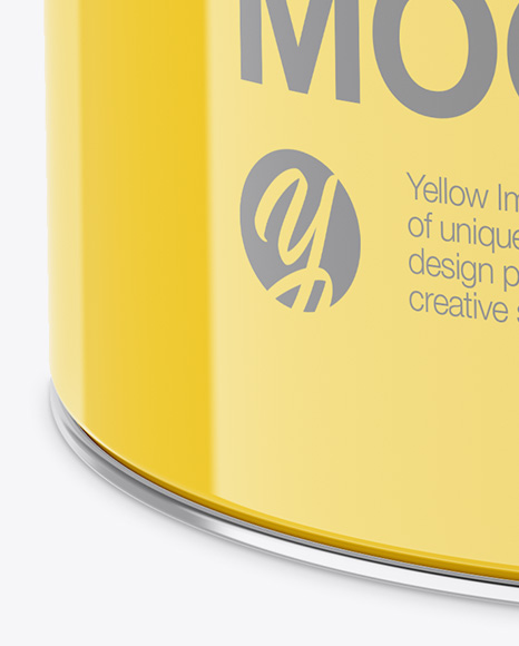 Download Glossy Paint Bucket Mockup High Angle Shot In Bucket Pail Mockups On Yellow Images Object Mockups PSD Mockup Templates