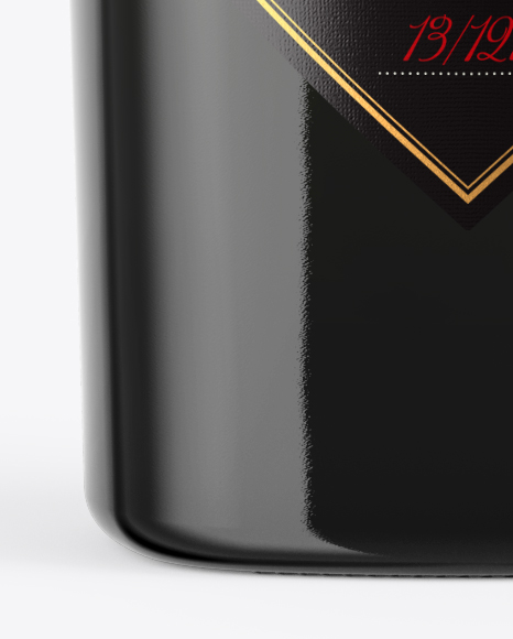 Green Glass Bottle With Wooden Cap Mockup PSD #2