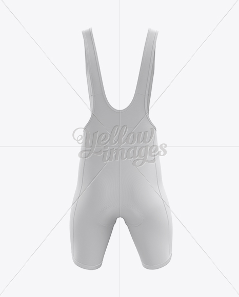 Download Men's Cycling Bib Shorts Mockup - Back View in Apparel ...