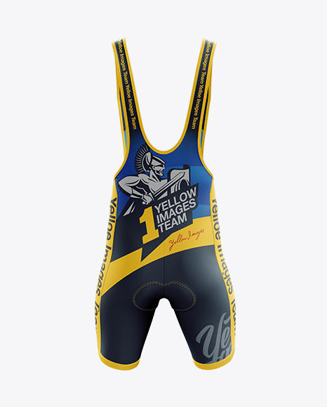 Download Free Men's Cycling Bib Shorts Mockup - Back View (PSD) - T ...