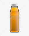 Download Clear Bottle W/ Apple Juice Mockup in Bottle Mockups on Yellow Images Object Mockups