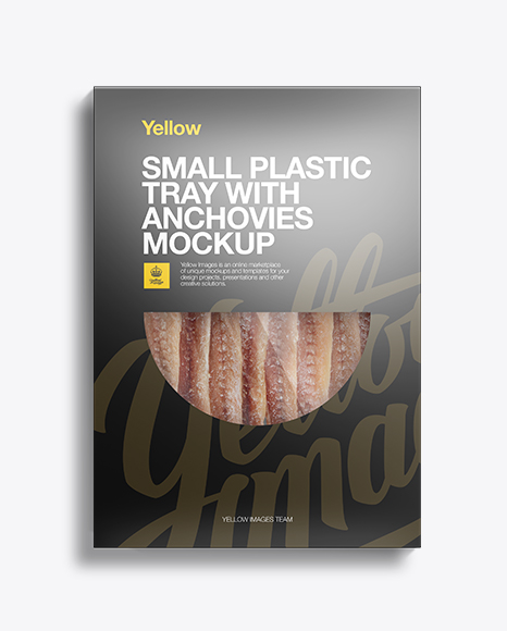 Download Small Plastic Tray W Anchovies Mockup In Tray Platter Mockups On Yellow Images Object Mockups Yellowimages Mockups