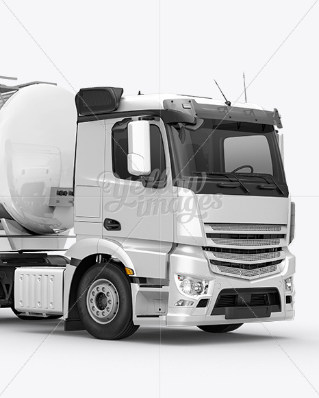 Download Mercedes Benz Gas Tank Truck Mockup Left Side View In Vehicle Mockups On Yellow Images Object Mockups PSD Mockup Templates