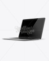 Apple MacBook Silver Mockup - 3/4 Right View - Free Download Images