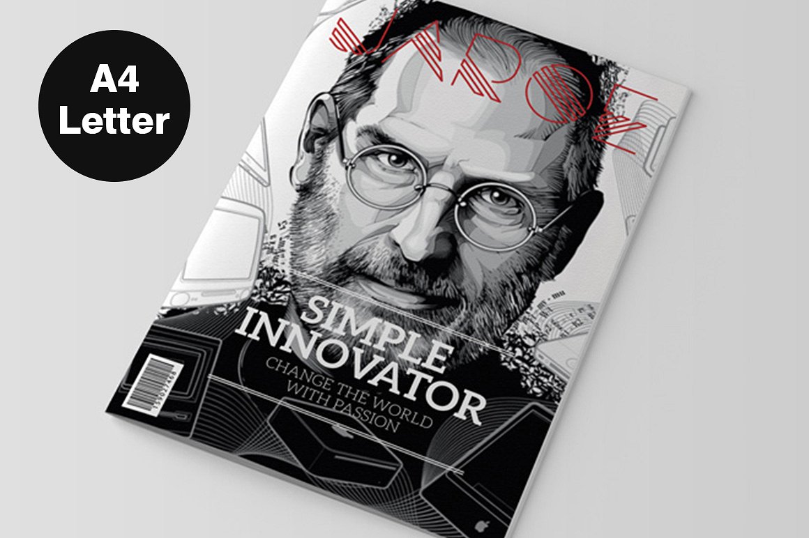 Indesign Magazine Template In Magazine Templates On Yellow Images Creative Store