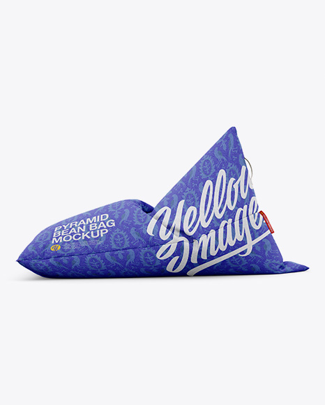 Pyramid Bean Bag Chair Mockup - Free Download Images High Quality PNG, JPG