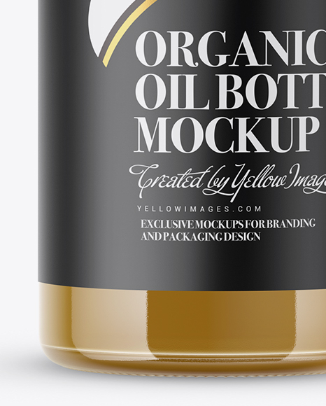 Download Glass Bottle With Yellow Organic Oil Mockup In Bottle Mockups On Yellow Images Object Mockups PSD Mockup Templates