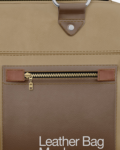 Leather Bag Mockup - Front View