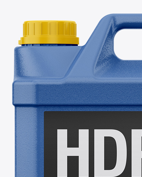 Download 5L Plastic Jerryсan Mockup - Front View in Jerrycan Mockups on Yellow Images Object Mockups