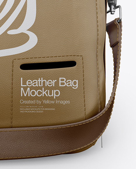 Leather Bag Mockup - Back View