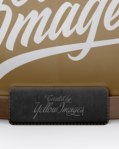 Download Leather Bag Mockup Back View In Apparel Mockups On Yellow Images Object Mockups