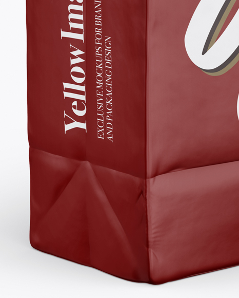 Matte Snack Bag With Label Mockup   Half Side View PSD #5