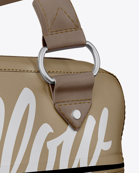 Download Leather Bag Mockup Half Side View In Apparel Mockups On Yellow Images Object Mockups