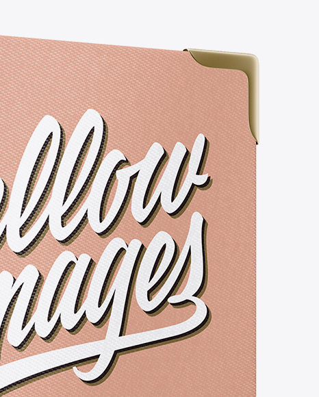 Book W  Fabric Cover Mockup   Half Side View PSD #1