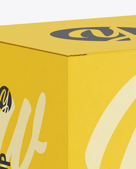 Paper Box Mockup   Half Side View (high angle shot) PSD #1