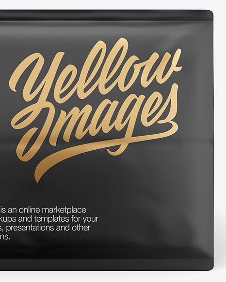 Download 16oz Matte Coffee Bag Mockup Front Bottom Views In Bag Sack Mockups On Yellow Images Object Mockups PSD Mockup Templates