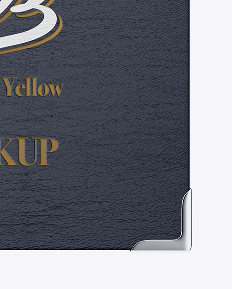 Book W  Leather Cover Mockup   Top View PSD #1