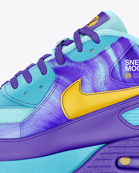 Download Sneaker Mockup Left Side View In Apparel Mockups On Yellow Images Object Mockups