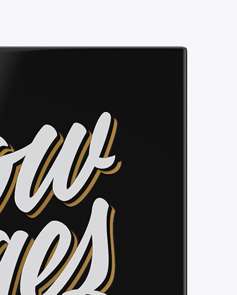 Book W  Glossy Cover Mockup   Top View PSD #2