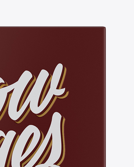 Book W  Matte Cover Mockup   Top View PSD #2