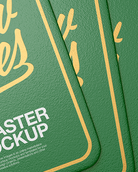 Download Rubber Beverage Coasters Mockup Top View In Object Mockups On Yellow Images Object Mockups PSD Mockup Templates