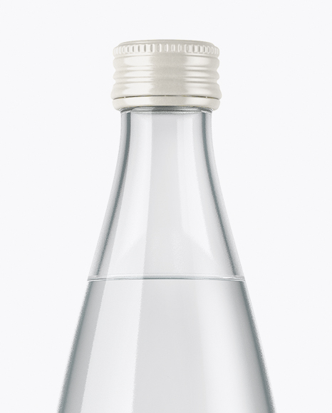 Clear Glass Water Bottle Mockup In Bottle Mockups On Yellow Images Object Mockups