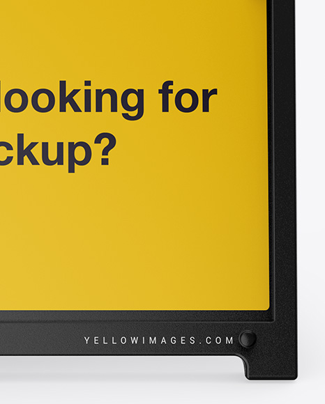 Download Plastic Sign A Frame Mockup Front View In Outdoor Advertising Mockups On Yellow Images Object Mockups Yellowimages Mockups