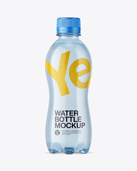 Download 250ml Pet Bottle With Water Psd Mockup Yellowimages