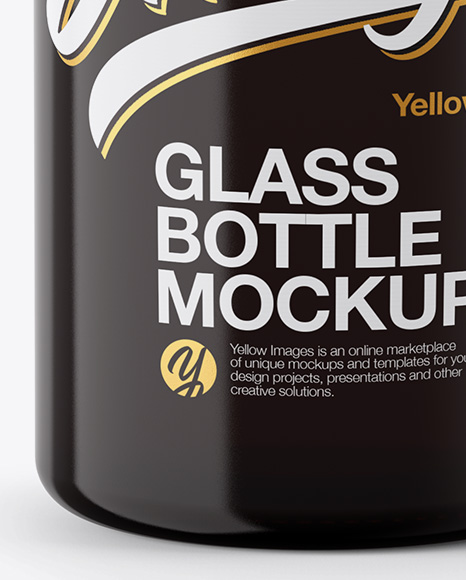 Glass Bottle Mockup PSD #1