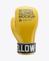 Download Boxing Glove Mockup Front View In Apparel Mockups On Yellow Images Object Mockups