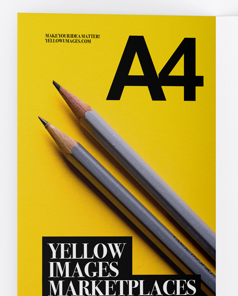 A4 Brochure Mockup   Top View PSD #2