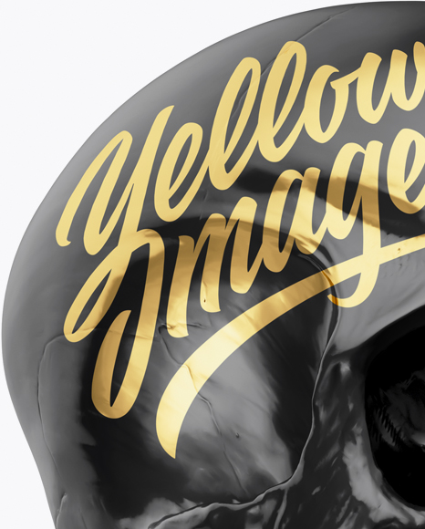 Download Skull Mockup Half Side View In Object Mockups On Yellow Images Object Mockups PSD Mockup Templates