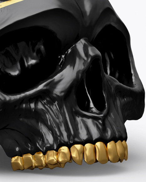 Download Skull Mockup Half Side View In Object Mockups On Yellow Images Object Mockups PSD Mockup Templates