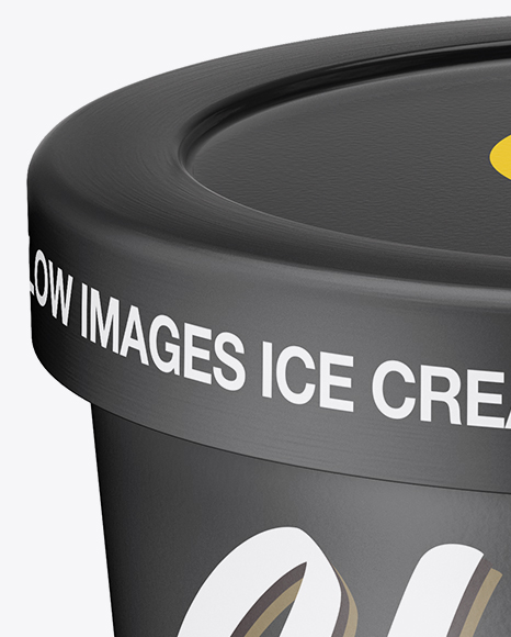 Matte Ice Cream Cup Mockup PSD #2
