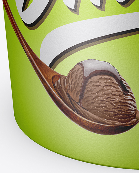 Metallic Ice Cream Cup Mockup PSD #1