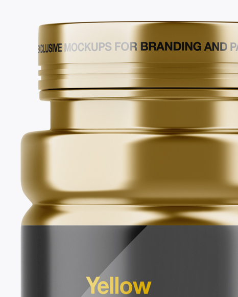 Metallic Pills Bottle Mockup PSD #2
