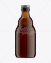 33cl Steinie Amber Glass Bottle Mockup - Free Download Images High