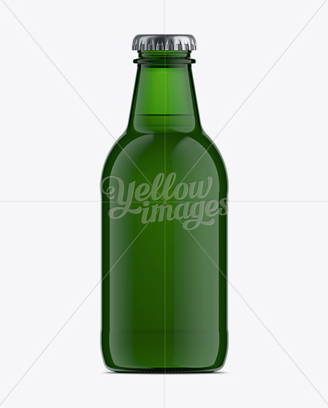 25cl Eva Light Twist Green Bottle Mockup PSD #3