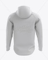 Download Hoodie with Zipper Mockup - Back View in Apparel Mockups on Yellow Images Object Mockups