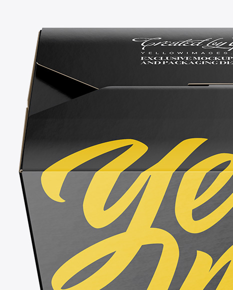 Box Mockup   Front View (High Angle Shot) PSD #2