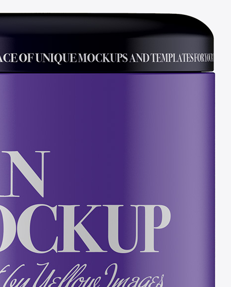 Matte Tin Can Mockup PSD #2