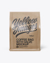 Download Kraft Coffee Bag With Valve Mockup - Front View in Bag ...