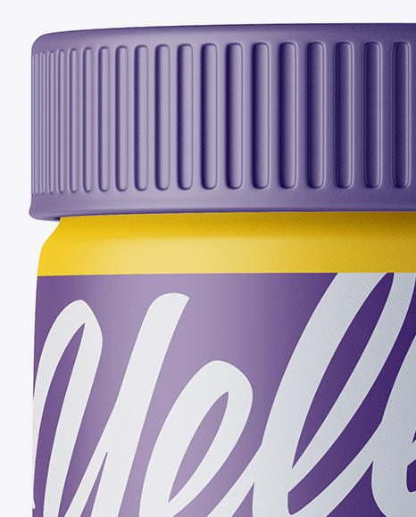 Matte Plastic Jar Mockup PSD #2