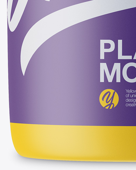Matte Plastic Jar Mockup PSD #1