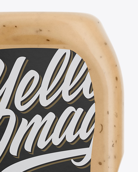 Plastic Bottle with Sauce Mockup PSD #6