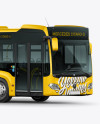 Mercedes-Benz Citaro G Bus Mockup - Half Side View