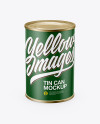 Download Tin Can With Paper Label Mockup (High-Angle Shot) in Can Mockups on Yellow Images Object Mockups