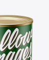 Download Tin Can With Paper Label Mockup (High-Angle Shot) in Can Mockups on Yellow Images Object Mockups